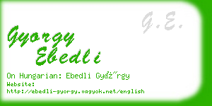 gyorgy ebedli business card